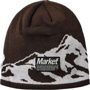 MARKET | NEW Knit Wild Horses Beanie in Mocha Brown & Cream One Size Fits Most